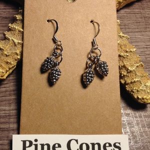 Pinecone earrings